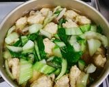 *チンゲン菜と鶏だんごスープ*作り方6写真
