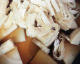 竹の子とたっぷりのカツオぶしの炊き込み作り方1写真