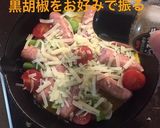 スキレット ソーセージとアスパラチーズ作り方10写真
