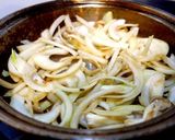 水菜とチキンのパエリア作り方4写真
