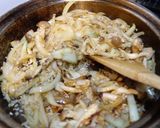 水菜とチキンのパエリア作り方5写真