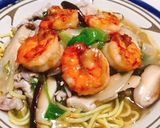 香ばし海老とレタスの焼きそば作り方14写真