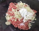 お弁当のハンバーグ★豚カルビマヨネーズ作り方1写真