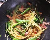 菜の花の水戻しパスタ作り方5写真