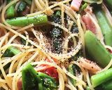 菜の花の水戻しパスタ作り方6写真