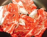 すき焼き肉の山芋とろろ絡め作り方3写真