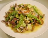 アサリとキャベツの春色ワイン蒸し作り方5写真