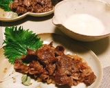 すき焼き肉の山芋とろろ絡め作り方7写真