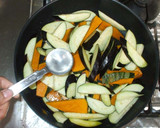 かぼちゃナスのカレー粉野菜炒め♪簡単作り方7写真