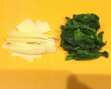 たけのこの姫皮と菜花のごまドレ炒め作り方1写真