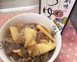 塩麹漬け豚肉とたけのこの煮物作り方2写真