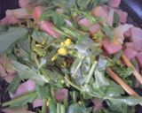 菜の花と筍と桜エビの春の味スパゲッティー作り方2写真