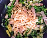 菜の花と筍と桜エビの春の味スパゲッティー作り方3写真