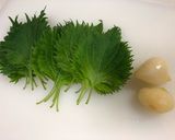 ☆大葉のにんにく醤油漬け♪作り方1写真