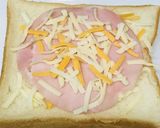 ハムチーズ＆チリマヨレタストーストサンド作り方1写真