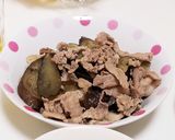 なすびと豚肉の煮物のアレンジ丼♪作り方3写真