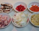 筍と新玉ねぎを使った五目炊き込みご飯作り方1写真