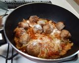 春キャベツとミートボールのトマト煮作り方7写真