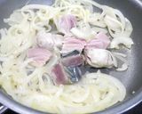簡単！炙りしめ鯖と新玉葱の黒酢炒め作り方4写真