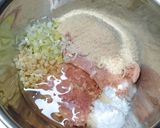 BIG鶏つくねのクレーターに黄身落とし作り方2写真