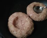 BIG鶏つくねのクレーターに黄身落とし作り方3写真