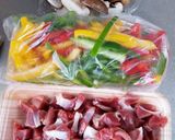 ☆砂ずりとパプリカの中華レモン炒め☆作り方1写真