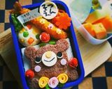 キャラ弁 ３年間ありがとう!!卒園弁当作り方6写真
