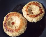 BIG鶏つくねのクレーターに黄身落とし作り方5写真