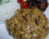 鶏肉ときのこのクリーム煮作り方9写真