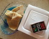 納豆とチーズ入りたけのこご飯作り方1写真