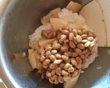 納豆とチーズ入りたけのこご飯作り方3写真