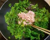 簡単!わさび菜のツナ炒め作り方3写真
