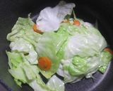 春キャベツのW昆布炒飯☆作り方3写真