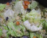 春キャベツのW昆布炒飯☆作り方4写真