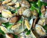 あさりと青菜の酒蒸し作り方5写真
