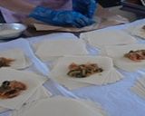 簡単給食　小松菜とチーズの春巻き作り方4写真