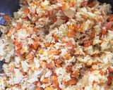 冷蔵庫の余り物で炒飯作り方2写真