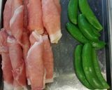 新じゃが巻き巻きスナップエンドウ炒め作り方3写真