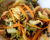 キャベツ と人参 と油揚げ 塩昆布で煮物作り方4写真