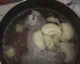 甘い★さつまいもと玉ねぎの味噌汁作り方3写真