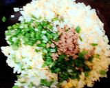 タケノコの姫皮とニラ入り炒飯作り方3写真