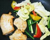 ジューシー春キャベツと鳥胸肉のステーキ作り方4写真