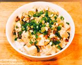 あっさり！ピータン豆腐丼作り方2写真