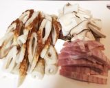 エリンギとベーコンと竹輪のバター醤油炒め作り方1写真