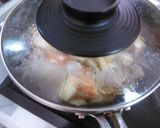 鶏もも肉とりんごの煮込み作り方5写真