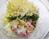 簡単！ふわふわ☆皮なし餃子作り方1写真
