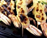 有頭エビの味噌マヨ焼き作り方3写真