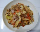 野菜たっぷり！かんたんにんにく焼きそば作り方6写真