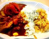 圧力鍋ビーフカレー♪トマトとたまご入り作り方6写真
