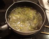 ツノマタの味噌汁作り方4写真